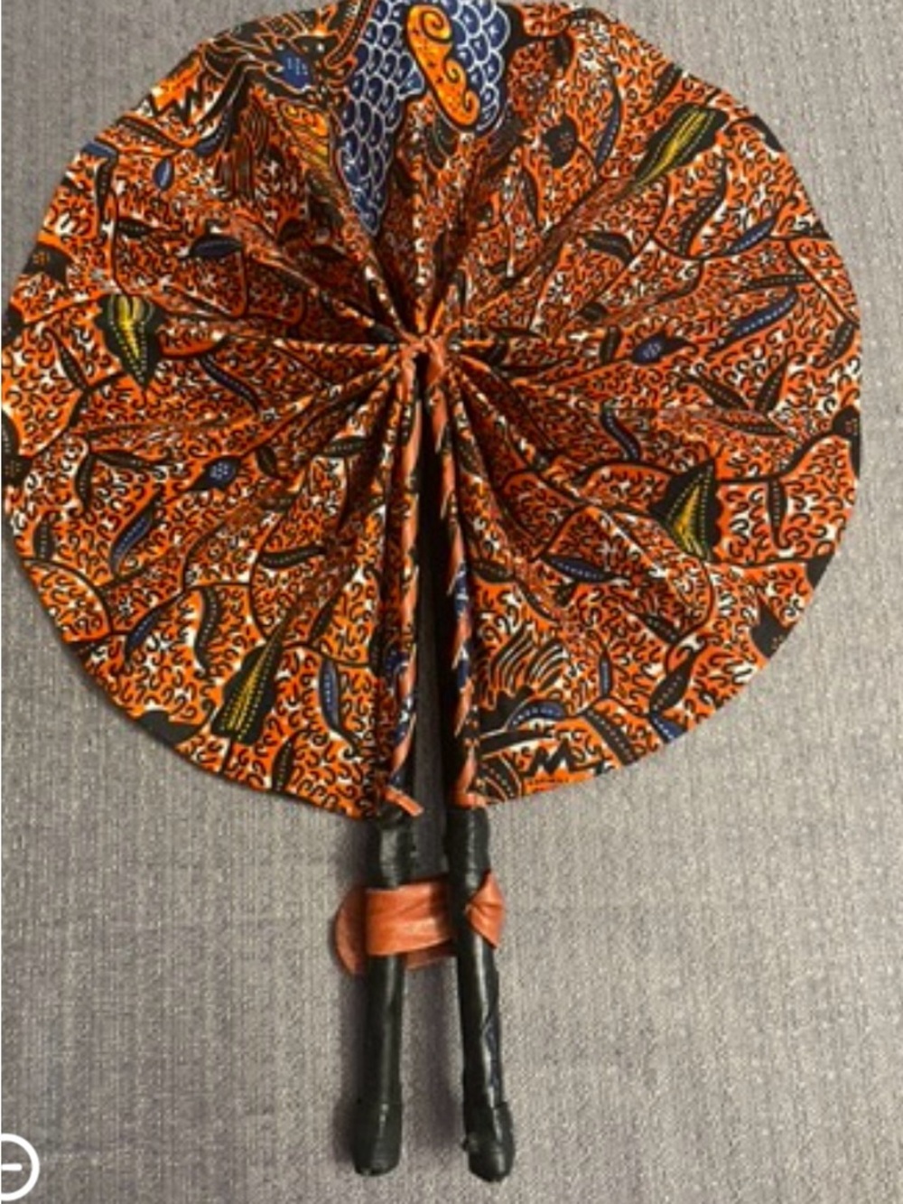 Small Traditional African Foldable Handmade Folding Fan